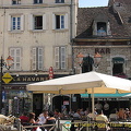 Restaurants in the centre of Beaune town.