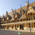 Colourful glazed-tile roof