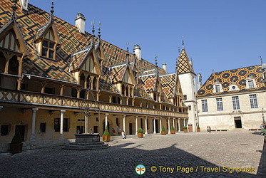 Glazed tile roofs, a symbol of Burgundy