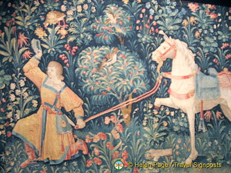 One of the many tapestries