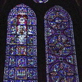 Blue Virgin Window on the south side