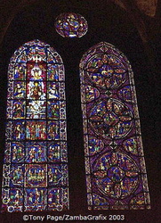 Chartres Cathedral stained glass window