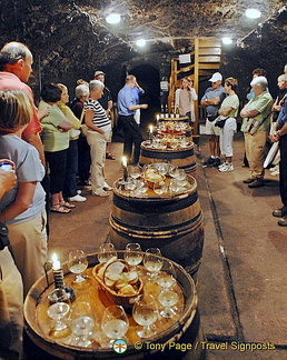 Wine-tasting, Gevry-Chambertin, Cote d'Or, France