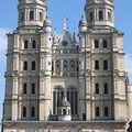 Eglise St. Michel's facade combines flamboyant Gothic with Renaissance details