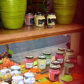 Jars of Dijon mustard
