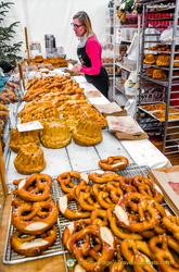 A bakery stall at the Strasbourg Christmas market