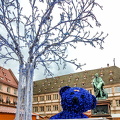 A very blue teddy