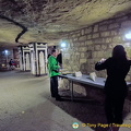 Models of fossils found in the Catacombes quarry