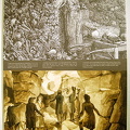 An 1860 picture showing Henry Linton and Jules Ferat transferring bones to the Catacombes