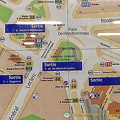 Metro exits at Place Denfert-Rochereau