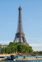 Eiffel Tower as viewed from the Seine