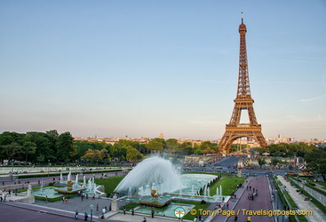 Jardins du Trocadéro and the Eiffel Tower