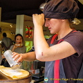 The crêpe chef at work