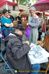 Artist at work in Place du Tertre