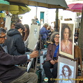 Place du Tertre artists doing a busy trade