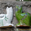 Ceramic cats from Galerie D'Art