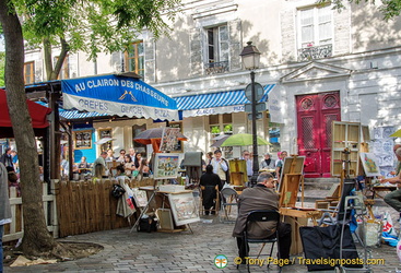Stalls at the Place du Tertre