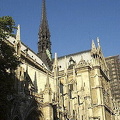 90m high Spire, designed by Viollet-le-Duc