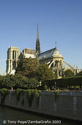 Notre-Dame eastern facade view