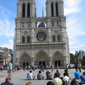 The much painted Notre-Dame west facade