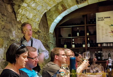 A little lecture about the wines we were tasting