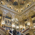 Palais Garnier view of staircase and ceiling paintings