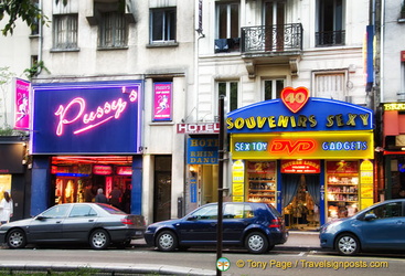 Pigalle's famous sex shops