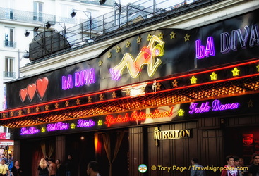 La Diva, one of the many businesses that contribute to the Pigalle's rauchy reputation
