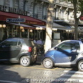 Smart cars abound in Paris.  Tony loves these.
