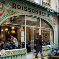 Boisonnerie's colourful mosaic tile facade at 69 rue de Seine