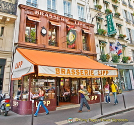 Brasserie Lipp, popular with politicians, artists and those in the literary world