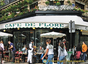 Café de Flore another of the famous St-Germain des-Prés cafés