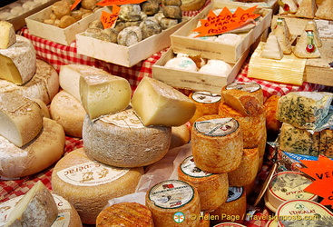 A range of French cheeses