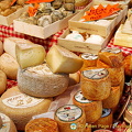 A range of French cheeses