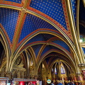 Richly coloured vault of the Lower chapel