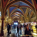 A crowded Lower Chapel of Sainte-Chapelle