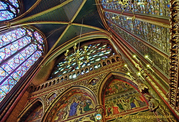 View of the west wall of Sainte-Chapelle