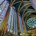 View towards the rose window