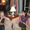 Relaxing at Caroline's in Paris