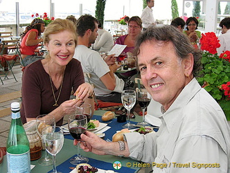Caroline and Tony at La Terrasse