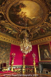 A copy of Rigaud's famous portrait of the king (1701) hangs here (see right of picture)