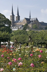 View of St Michael's Mountain from Bamberg Rose Garden