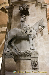 The famous Bamberger Reiter at Bamberg Cathedral