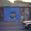 The famous Berlin Wall graffiti