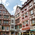Beautiful timber-frame buildings in Bernkastel Marktplatz