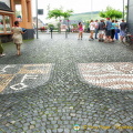 Bernkastel coat of arms (left) and Karlovy Vary coat of arms (right)