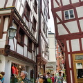 Admiring the buildings in Bernkastel marktplatz