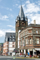 View of Bernkastel's massive church tower