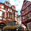 Close-up of St. Michaelsbrunnen  in Bernkastel Marktplatz 