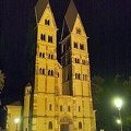 Romanesque twin-tower facade of the Basilica St. Castor